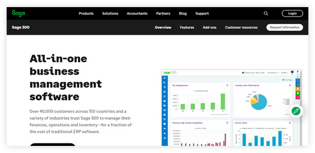 Sage 300 — Best For Medium-Sized Businesses