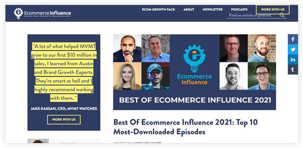 The Ecommerce Influence Podcast