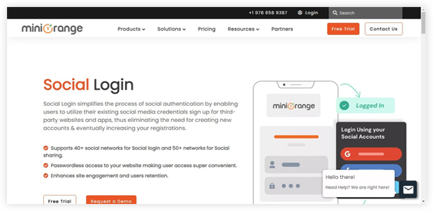 Social Login by miniOrange