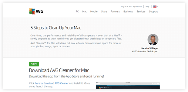 AVG Cleaner for Mac 